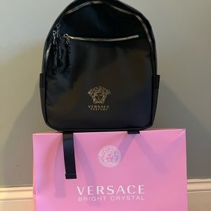 Black and Gold Versace Backpack